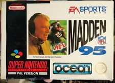 ebay® Auktion 143226406577 | Nintendo SNES - Spiel | Madden NFL 95 | Originalverpackt Komplett Thumbnail of ebay® auction 143226406577 | Nintendo SNES - Spiel | Madden NFL 95 | Originalverpackt Komplett
