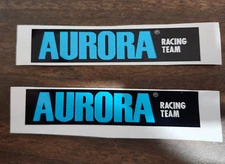 AFX AURORA Racing Team Truck Semi Trailer Reproduction Stickers DIE CUT!
