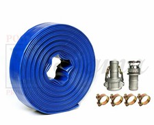 Sigma 1-1/2" 1.5" Inch X 100' Ft Feet PVC Lay Flat Pump Discharge Hose  Camlock