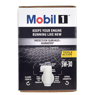 Mobil 1 Advanced Full Synthetic Motor Oil 5W-30 12Quart Full Synthetic MotorOils