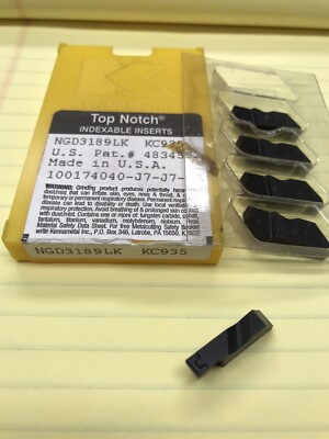 5 Pcs. NGD3189LK KC935 KENNAMETAL DEEP GROOVING INSERT