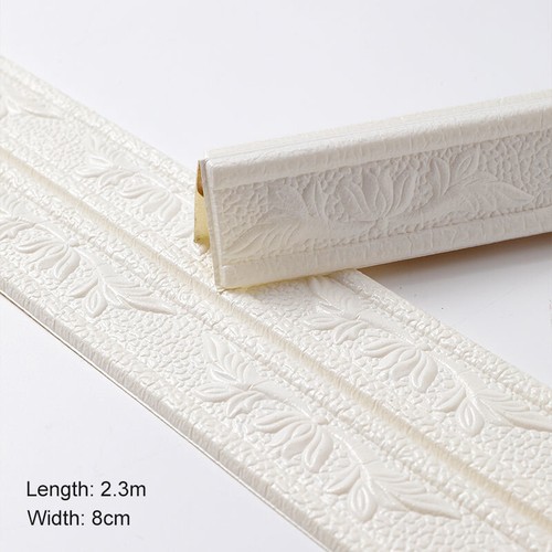 Removable SelfAdhesive Ceiling Corner Line Border Skirting Waist Line Wall Trim - Picture 6 of 22