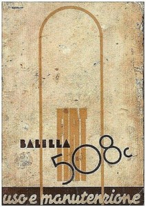 Fiat Balilla 508 C Uso E Manutenzione Driver S Handbook Ebay