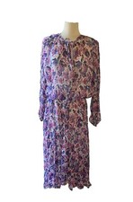 Isabel Marant Etoile Multi-Color Floral Print Saureli Midi Dress EU 38/US 8