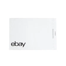 100 Ebay-Branded 10" x 12.5" Polymailers (No padding) – Black & White Logo