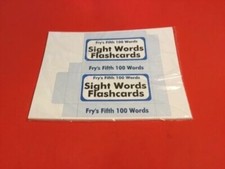 Fry's Fifth Hundred Words - PRINTED  UNCUT - Sight Word Flash Cards