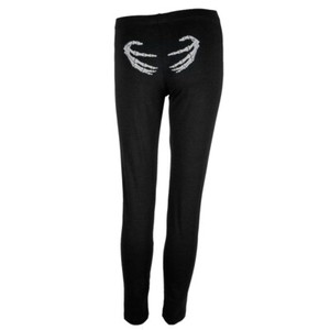 skeleton hands leggings