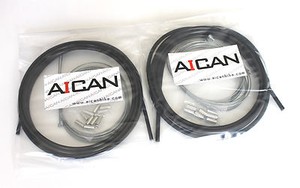 Aican Bike bicycle Shift Derailleur cable housing set kit vs Jagwire Red