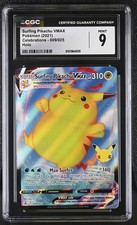 Pokemon Celebrazioni 2021 Surf Pikachu VMAX 009/025 Holo CGC 9