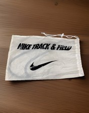 Nike Track  Field White Sport Shoe Carry Drawstring Unisex Bag 11.5x16.5