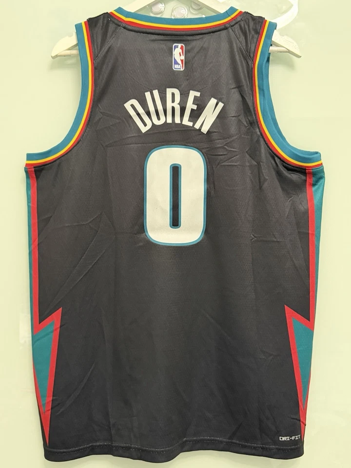 Jalen Duren Pistons City Teal Jersey — 第 2/2 张图片