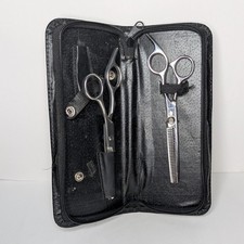 2 Vintage Barber Scissors Cutting Texturing Thinning Shears Smith Chu/Other