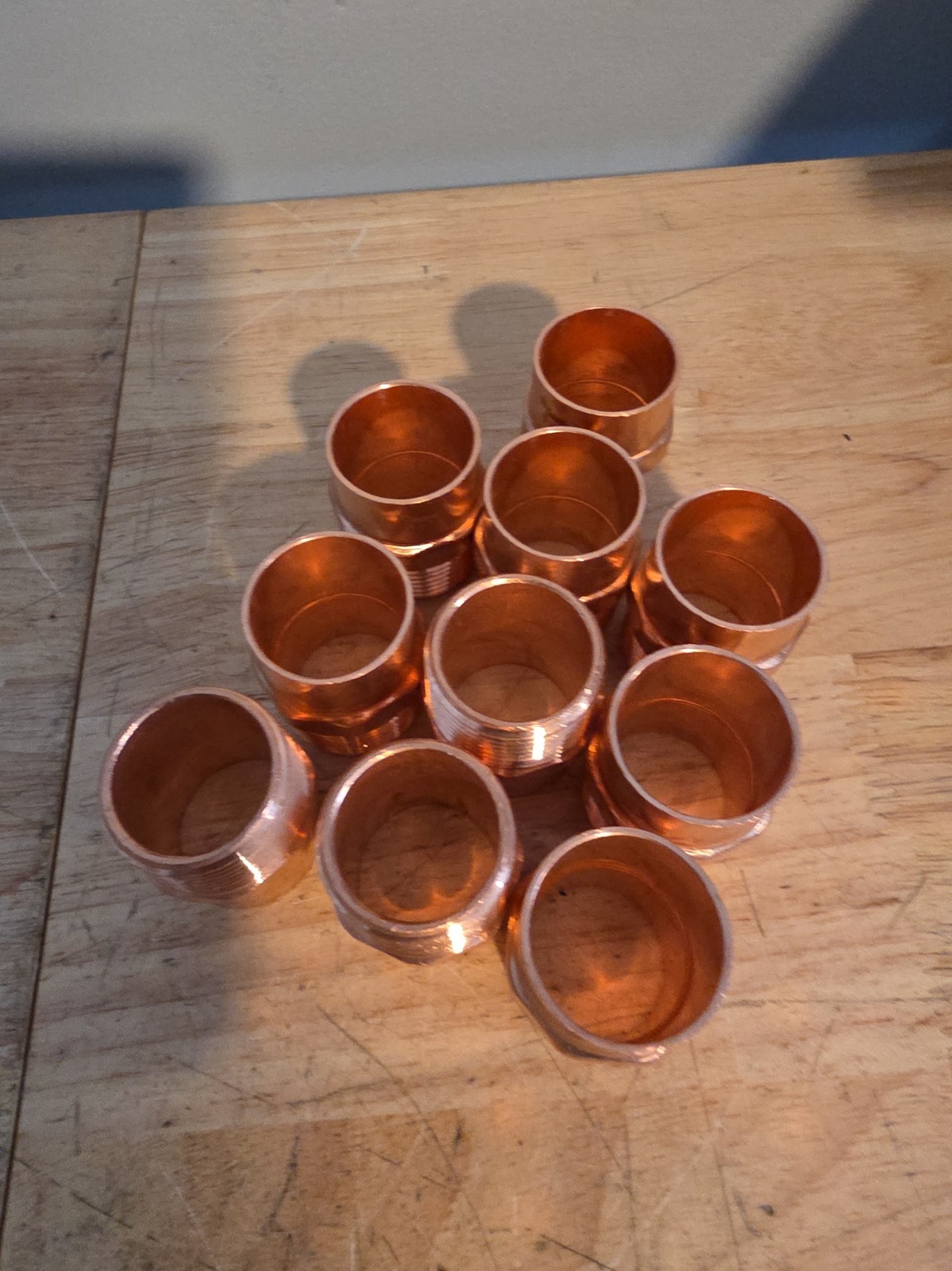BMI PRESS 1" CxM Adapter Wrot Copper  10 Pcs 