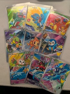 Pokemon 2026 First Partner Illustration Collection Series 1 Promos Set 9 Cards