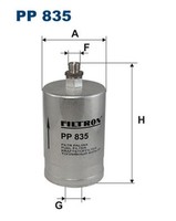 Kraftstofffilter Filtron PP 835 Anschraubfilter FüR Mercedes Puch Ferrari W124
