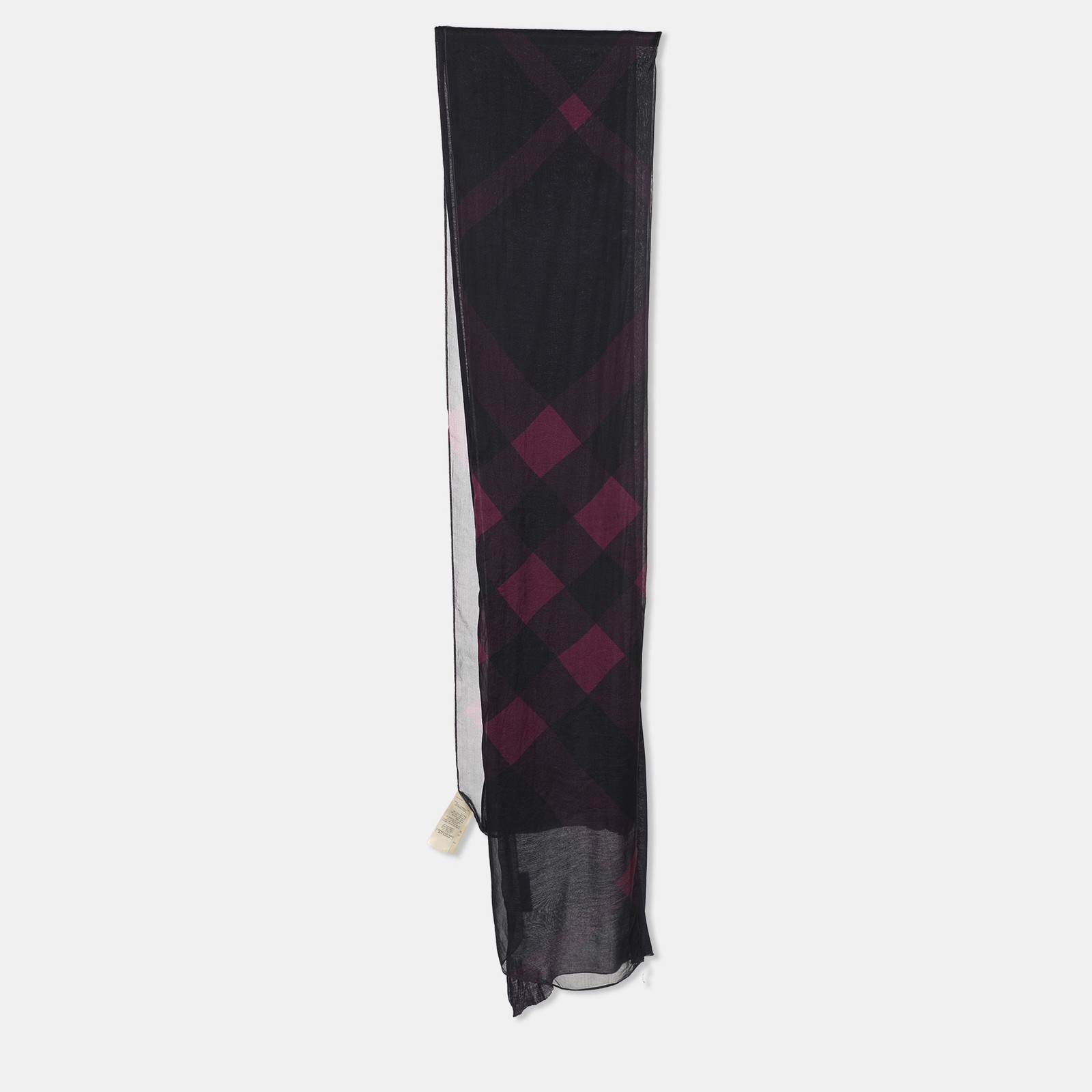 Burberry Purple Modal and Silk Scarf