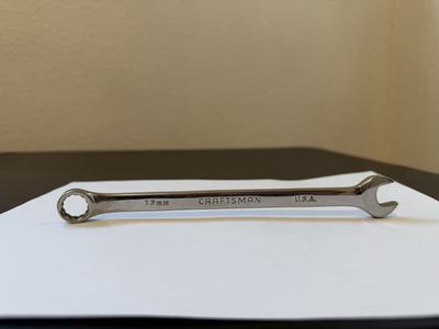 #ad Craftsman Professional 12mm Combination Wrench 12pt Full Polish 45991 USA $17.99