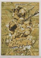 2017 Topps Fire Monikers Gold Minted Jose Altuve #M-11 2ui