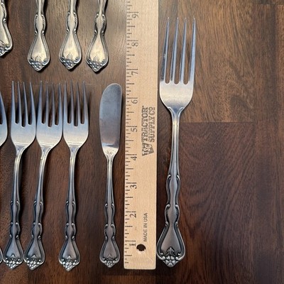 Vintage Noritake 18-8 Stainless Japan Sylvia Flatware Silverware