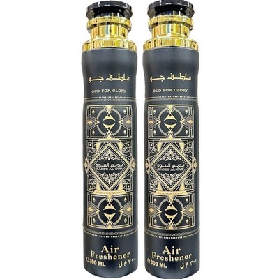 Lattafa Badee Al Oud Air Freshener Perfume Fragrance Scents 300mL(PACK  OF 2)