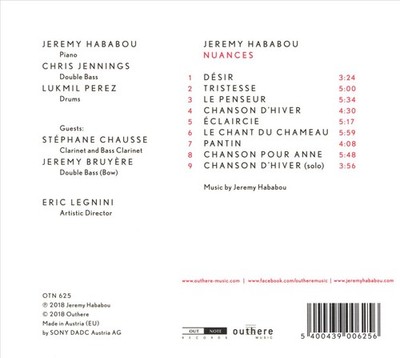 JEREMY HABABOU NUANCES NEW CD