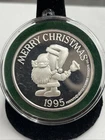 Snoopy Peanuts Merry Christmas 1997 .999 1 Oz Silver Coin
