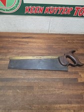 K534- Antique Hill Late Howel London Brass Back Saw 14