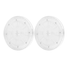 2 Pcs Kitchen Countertop Turntable for Home Rotating Storage Tray