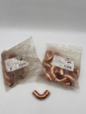 Cooper Elbow 5/8" OD Size: 3/4" 90 Long Turn Street Ells Ftg.XC Total 38 Pcs