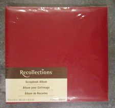 Recollections RED 12x12 Scrapbook Album 10 pgs/20 sheets