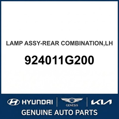 2005-2011 Kia Rio Lampenbaugruppe-Heckkombination OEM Neu 924011G200