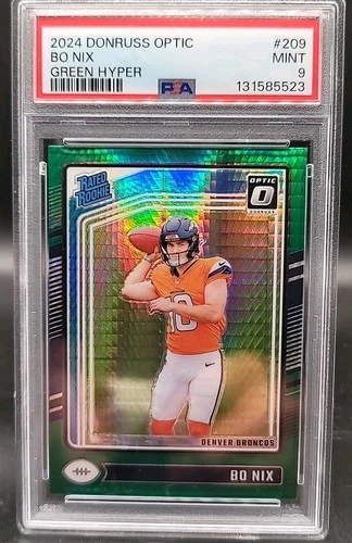 2024 Donruss Optic BO NIX Rated Rookie GREEN HYPER PRIZM #209 PSA 9 MINT RC