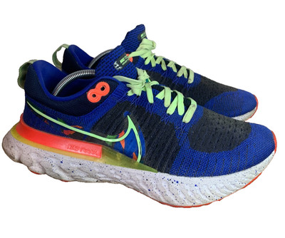 Nike Turnschuhe Herren UK 7,5 Blau React Infinity Run FlyKnit 2 KA Running Comfort
