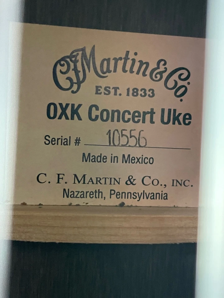 Martin 0XK Concert Ukulele - Natural (Store Demo) - Image 4 of 4