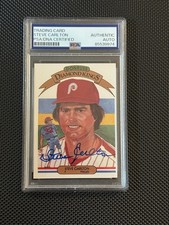 Steve Carlton 1983 Donruss Diamond Kings autograph signed baseball card PSA HOF!