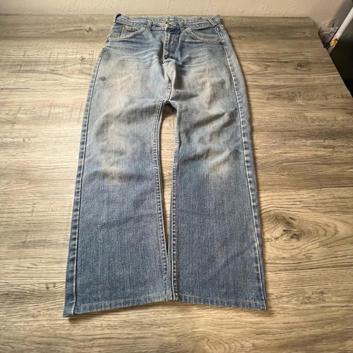 Lee Riders Jeans Mens 31x28 Light Wash Straight Leg Vintage Denim Workwear