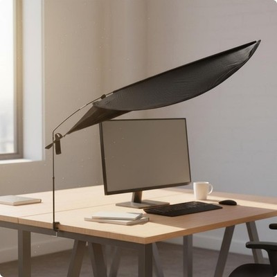 Air Cooling Barrier Screen Multi Use Indoor Sunshade Portable and Foldable