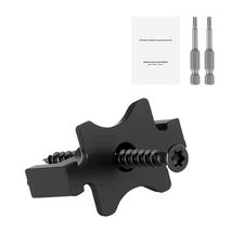Uimoso 90PCS Universal Black T-Clips for Composite Decking with Hidden Fasteners