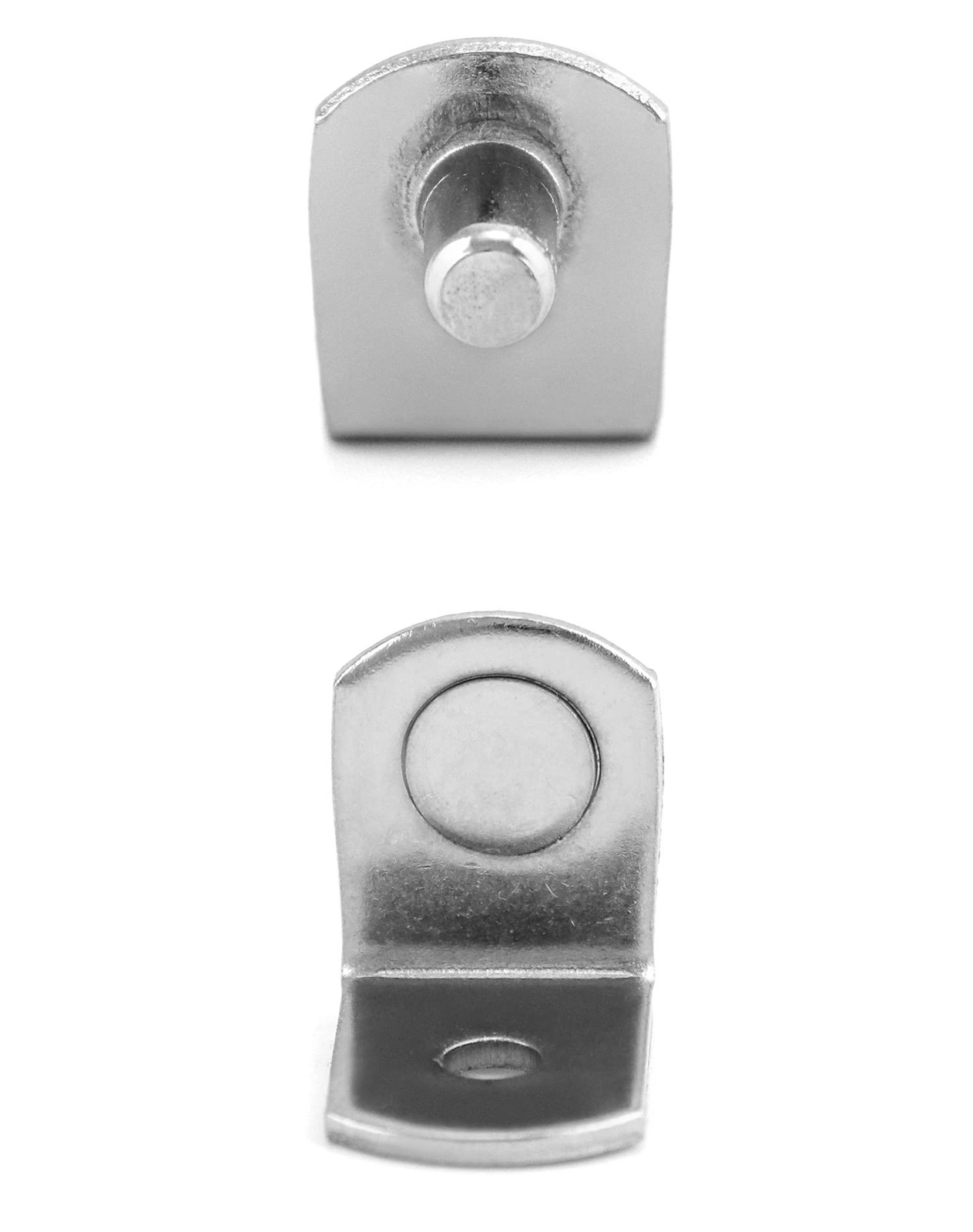 60 Taquets d'Étagère 5mm en Fer Nickelé : Goujon et Équerre de Fixation Meuble - 3