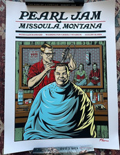 Pearl Jam Poster Missoula Show Edition Justin Hampton 2024 Dark Matter Tour