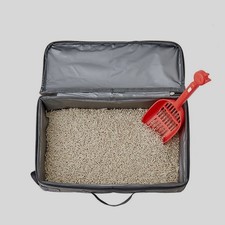  Bac à litière pour chats de voyage bac à litière Portable étanche porte-plateau