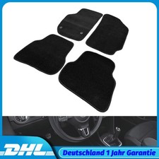 Für VW Polo 6R 09-17 Schwarz Perforiert Rutschfest Plüsch Fußmatten Autoteppiche