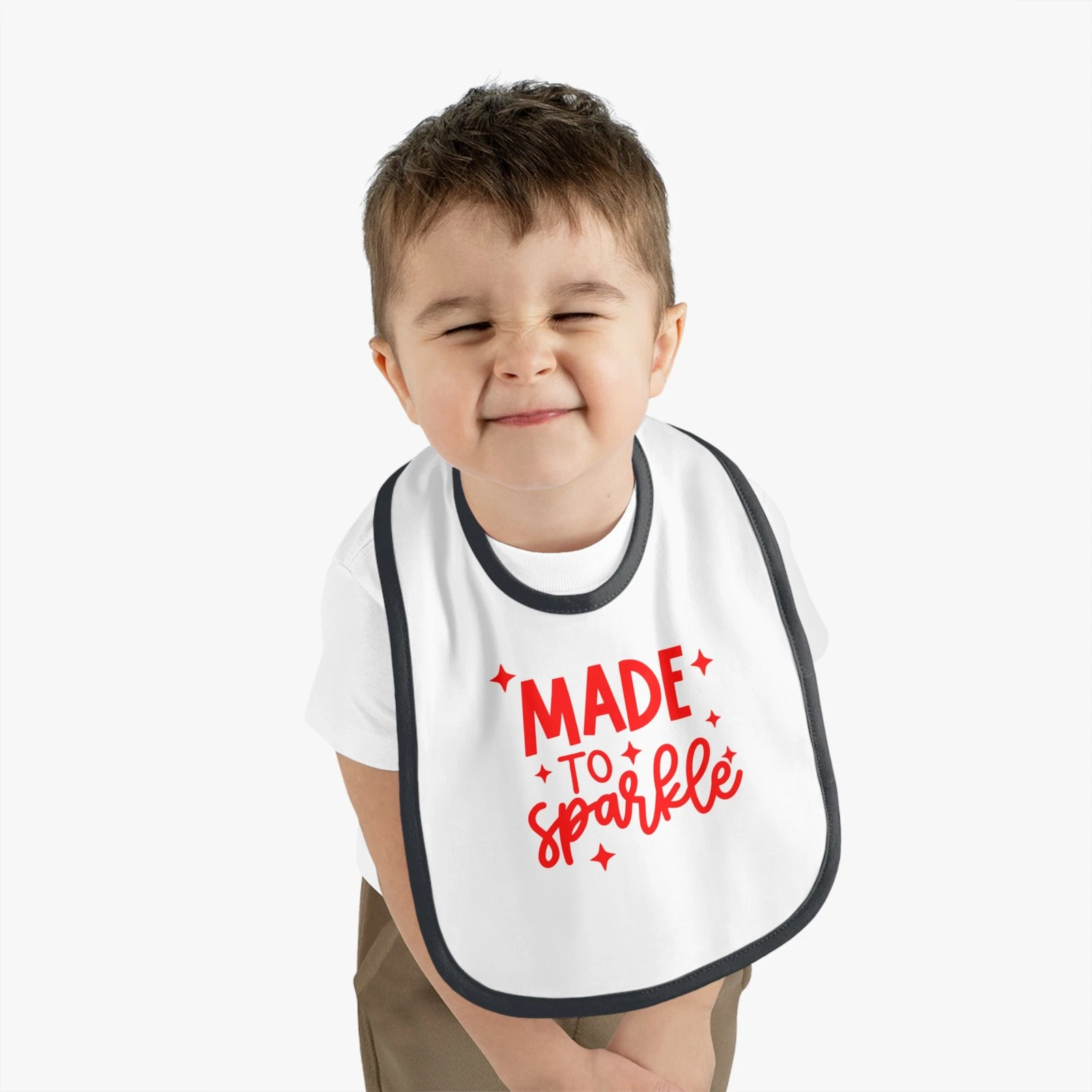 Sparkling Baby Bib, Made to Sparkle Baby Bib, Cute Baby Shower Gift, [...]