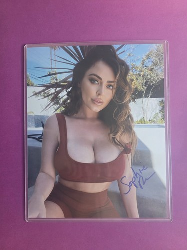 Sophie Dee Hand Signed 8x10 Photo Adult Film Star Autograph Signature Model 