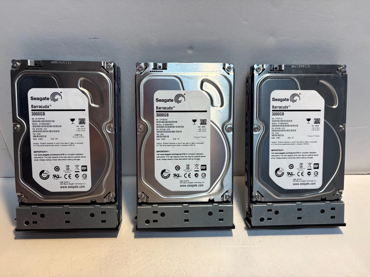 2台Seagate Barracuda 3TB HDD ST3000DM001 Seagate Barracuda St3000dm001 3tb for sale | eBay
