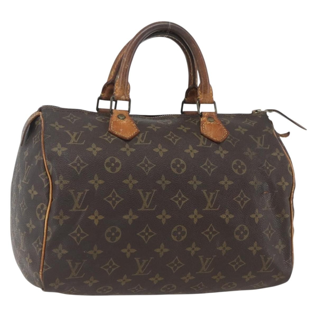 LOUIS VUITTON Monogram Speedy 30 Hand Bag M41526 LV Auth 164804