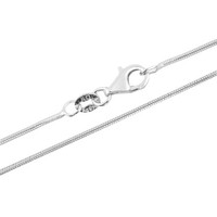 Cavill Schlangenkette 925 Sterling Silber Rhodiniert 60Cm Damen Schmuck