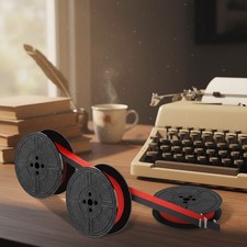 4 Pairs Black-Red Twin Spool Typewriter Ribbons   Crisp Quality  Easy Install