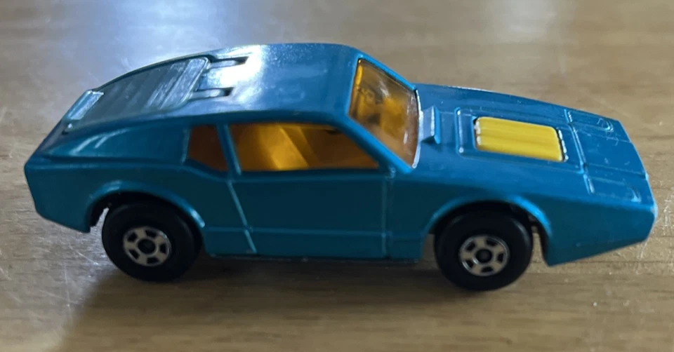 Caja de fósforos vintage Lesney Superfast No. 65 Saab Sonett III azul 1973 Inglaterra Foto 4 de 4