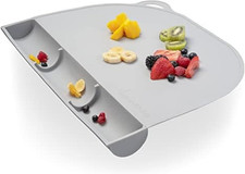 Rectangular Silicone Toddler Placemat - Food-Catching Suction Table Mat, Bpa-Fre